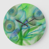 Blauwe bloemen grote klok (Voorkant)