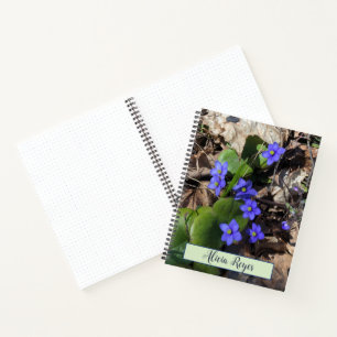 Blauwe bloemen, hepatisch notitieboek