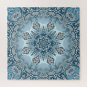 Blauwe  Bloemen Jigsaw Puzzel (Verticaal)