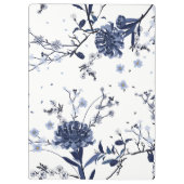 Blauwe bloemen klembord (Achterkant)