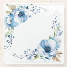 Blauwe Bloemen: "Mijn Keuken" Onderzetter Glazen Onderzetter