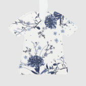 Blauwe bloemen ornament (voorkant)