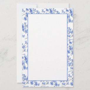 Blauwe Bloemen Papierwaren