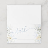 Blauwe Bloemen plaatskaarten (Buitenkant ongevouwen)