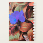 Blauwe bloemen planner (Achterkant)