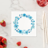  Blauwe Bloemen servetten (Insitu)