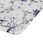 Blauwe bloemen snijplank (Hoek)