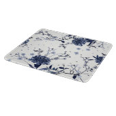 Blauwe bloemen snijplank (Hoek)