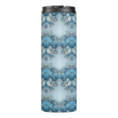 Blauwe Bloemen Thermische Tumbler Thermosbeker (Achterkant)