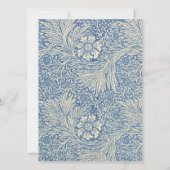 BLAUWE BLOEMEN VINTAGE TROUW SAVE THE DATE (Achterkant)