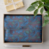 Blauwe bloemen, wilde bloemen tissuepapier (Geschenk)