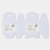 Blauwe Bloemenmarkt Verse Bloemen Verjaardagsfeest Bedankdoosjes (Ongevouwen)