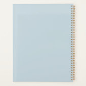 Blauwe Bloemmaan Planner (Achterkant)