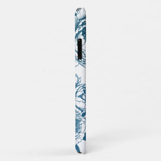Blauwe bloempioen Case-Mate iPhone case (Achterkant/rechts)