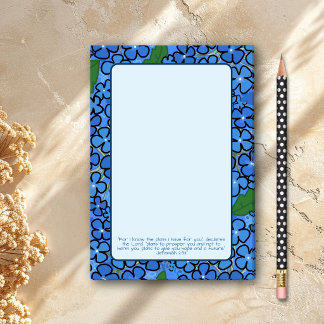 Blauwe Bloemstukken Die Ik Voor Jou Heb Schriftuur Post-it® Notes