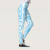 Blauwe blokken leggings (Rechts)