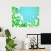 Blauwe blokken poster (Thuiskantoor)