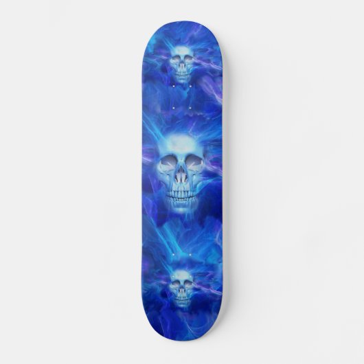 Blauwe blusschedels skateboard (Voorkant)
