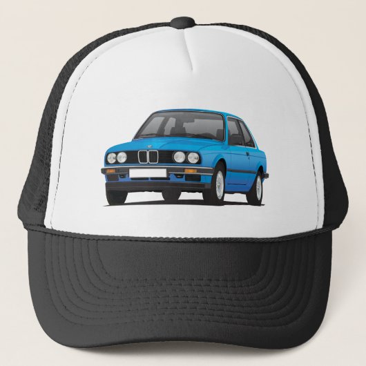 Blauwe BMW 3-serie (E30) Trucker Pet (Voorkant)