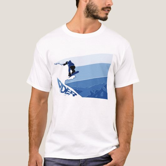 Blauwe boarder t-shirt (Voorkant)
