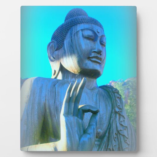 blauwe boeddha fotoplaat (Voorkant)
