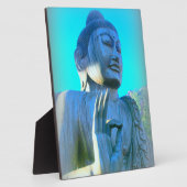 blauwe boeddha fotoplaat (Zijkant)