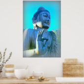 blauwe boeddha poster (Keuken)