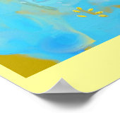 blauwe boeddha poster (Hoek)