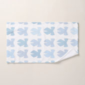 Blauwe bogen bad handdoek (Handdoek)