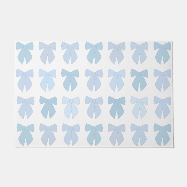 Blauwe bogen deurmat (Voorkant)