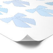 Blauwe bogen poster (Hoek)