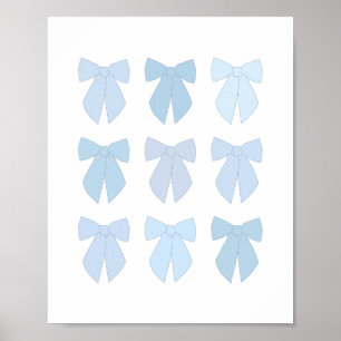 Blauwe bogen poster