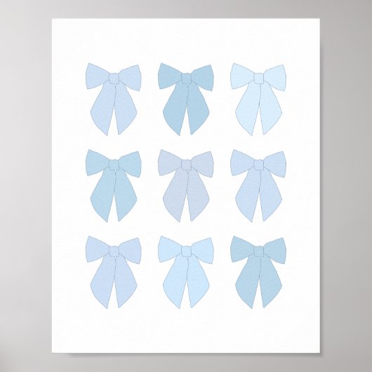 Blauwe bogen poster (Voorkant)