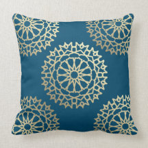 Blauwe Boheme Coussin