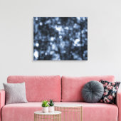 Blauwe Bokeh Wrapped Canvas Afdruk (Insitu (Woonkamer))