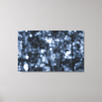 Blauwe Bokeh Wrapped Canvas