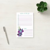 Blauwe Bom Dendrobium Orchid, gepersonaliseerd om  Post-it® Notes (Kantoor)