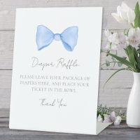 Blauwe Boog Baby Shower Luiers Raffle Bijlagekaart