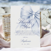 Blauwe Boog Bruiloft Feest Dank Je Kaart