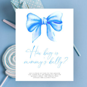 Blauwe boog - hoe groot is mama's buik spel poster