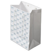 Blauwe Boog Medium Cadeauzakje (Voorkant Gekanteld)