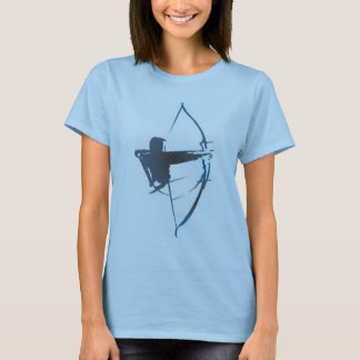blauwe boog t-shirt