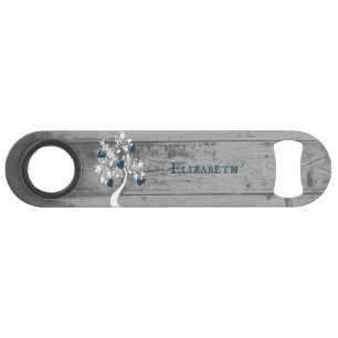 Blauwe boom van hart Aangepaste flessenopening Speed Flessenopener