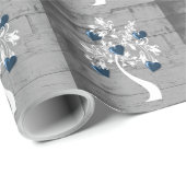 Blauwe boom van het Wrapping Papier van het Westen (Rol Hoek)