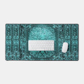 Blauwe boom van leven bureaumat (Keyboard & Muis)