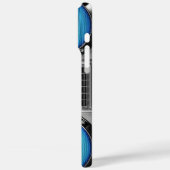 Blauwe boombox Case-Mate iPhone case (Achterkant / Links)