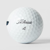 Blauwe boomgaard golfballen (Logo)