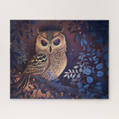 Blauwe boomgaard legpuzzel (Horizontaal)