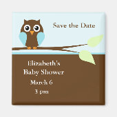 Blauwe boomgaard magneet (Voorkant)