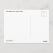 Blauwe boomklimmen, Oeganda-Afrika Briefkaart (Achterkant)